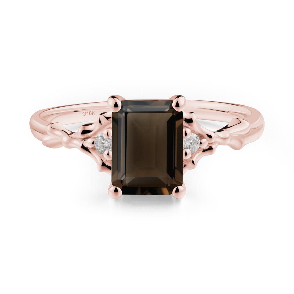 Vintage Thorn Smoky Quartz Engagement Ring - LUO Jewelry #metal_18k rose gold