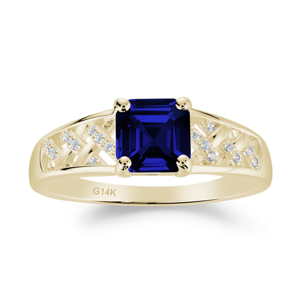Delicate Sapphire Promise Ring - LUO Jewelry #metal_14k yellow gold
