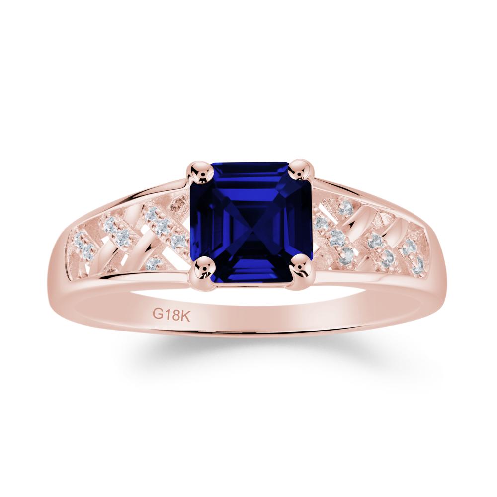 Delicate Sapphire Promise Ring - LUO Jewelry #metal_18k rose gold