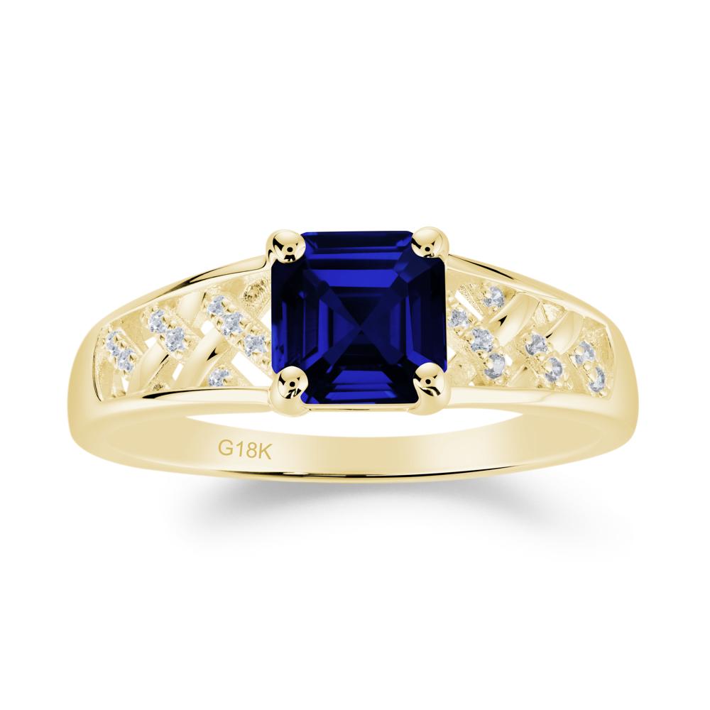 Delicate Sapphire Promise Ring - LUO Jewelry #metal_18k yellow gold
