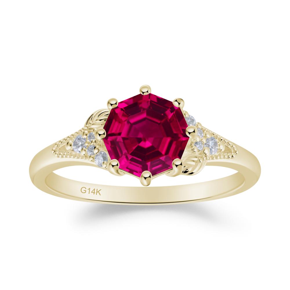 Vinatge Ruby Promise Ring - LUO Jewelry #metal_14k yellow gold