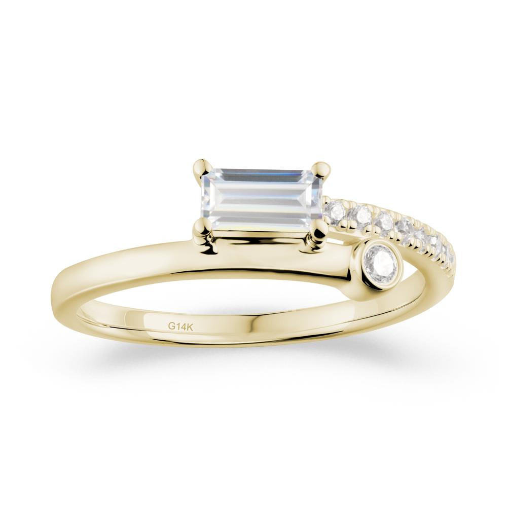 Toi Et Moi Cubic Zirconia Ring for Women - LUO Jewelry #metal_14k yellow gold