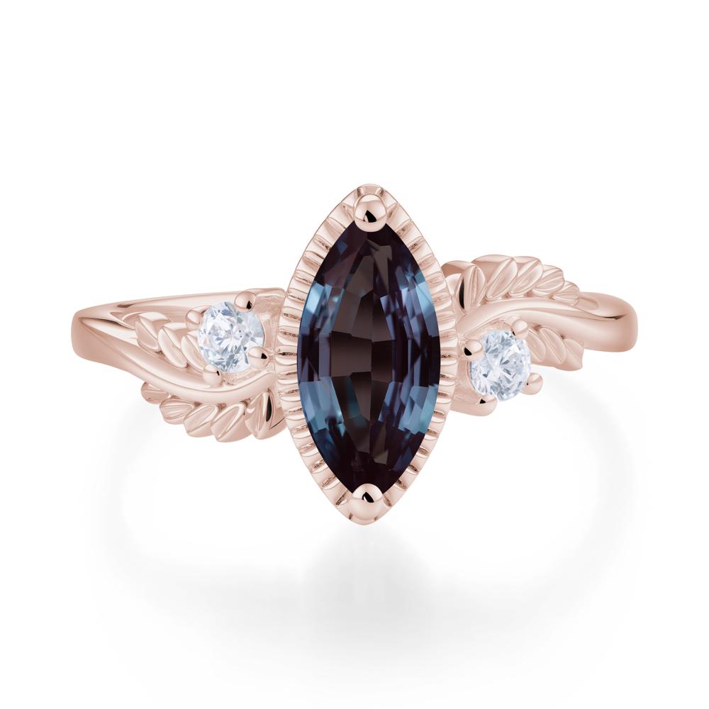 Twisted Leaf Lemon Quartz Wedding Ring - LUO Jewelry #gemstone_Alexandrite
