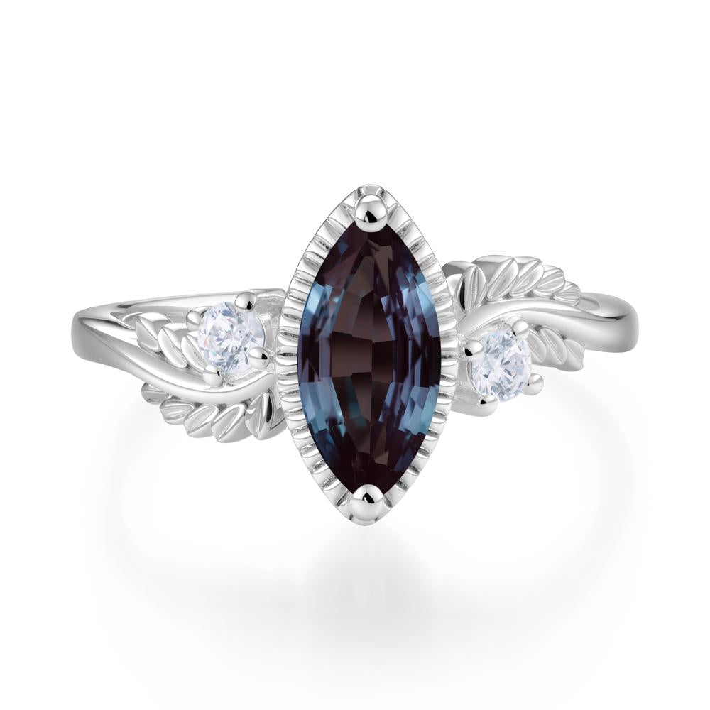 Twisted Leaf Lemon Quartz Wedding Ring - LUO Jewelry #gemstone_Alexandrite