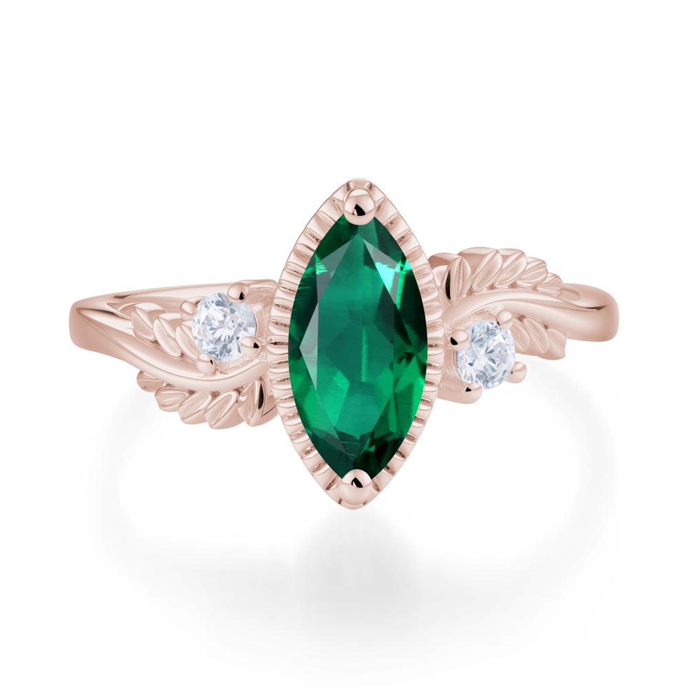Twisted Leaf Lemon Quartz Wedding Ring - LUO Jewelry #gemstone_Emerald
