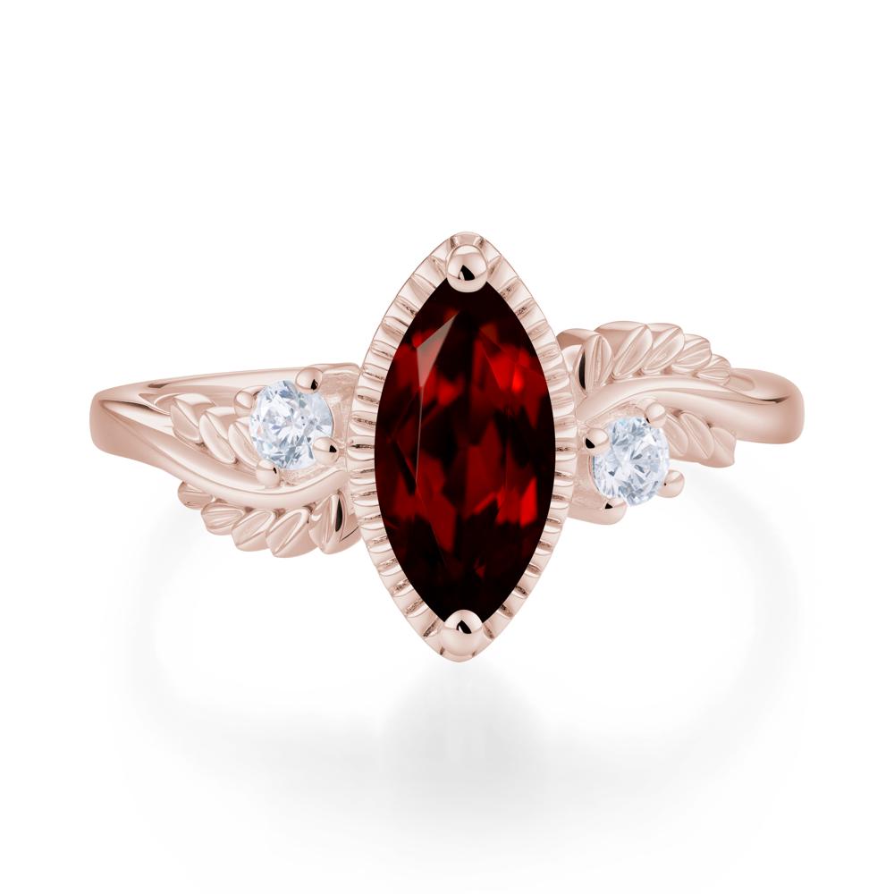 Twisted Leaf Lemon Quartz Wedding Ring - LUO Jewelry #gemstone_Garnet