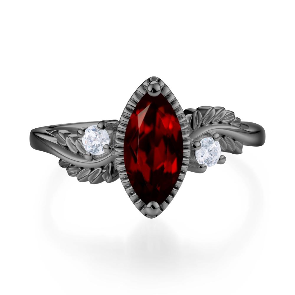 Twisted Leaf Lemon Quartz Wedding Ring - LUO Jewelry #gemstone_Garnet