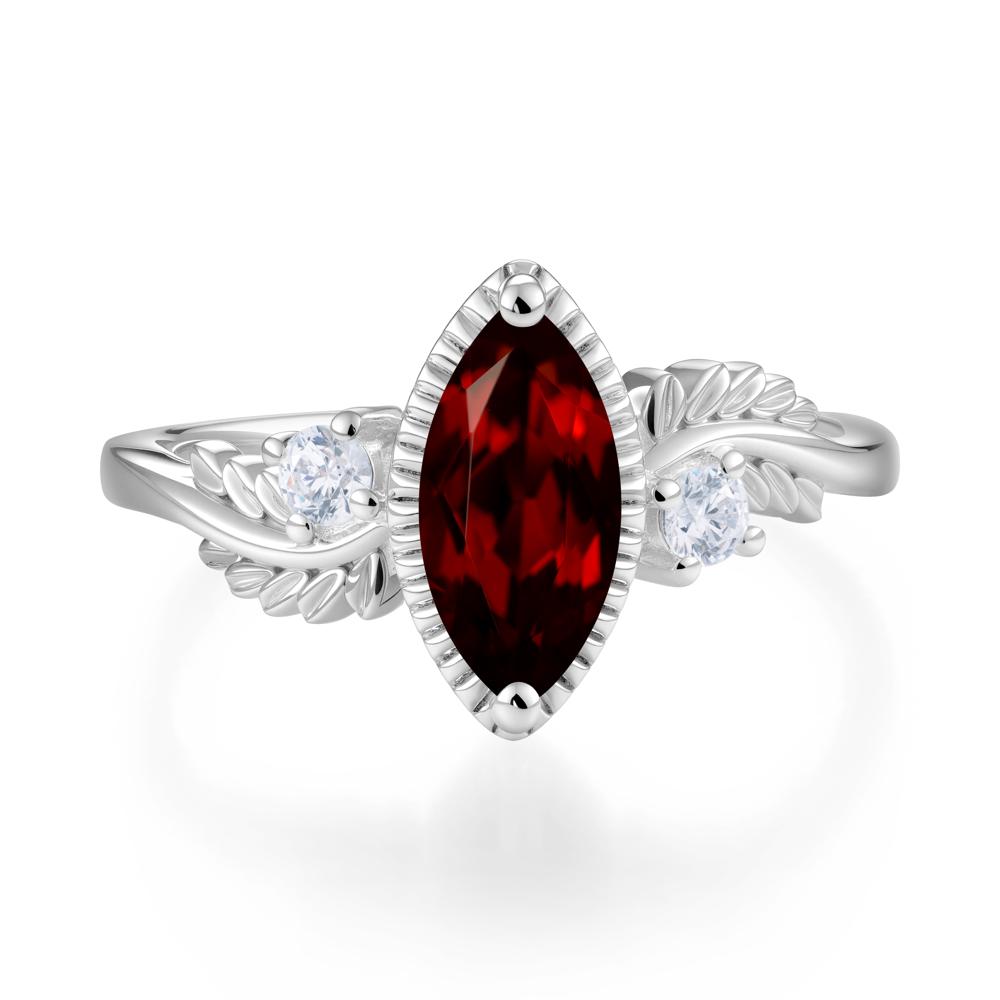 Twisted Leaf Lemon Quartz Wedding Ring - LUO Jewelry #gemstone_Garnet