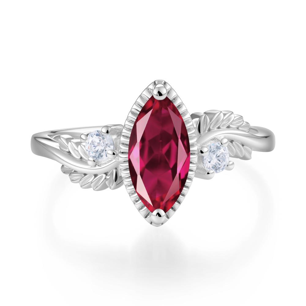 Twisted Leaf Lemon Quartz Wedding Ring - LUO Jewelry #gemstone_Ruby