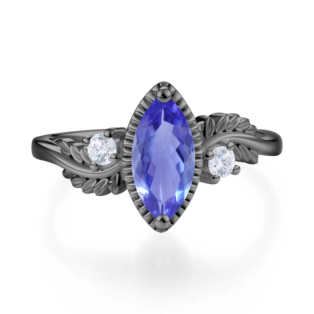 Twisted Leaf Lemon Quartz Wedding Ring - LUO Jewelry #gemstone_Tanzanite