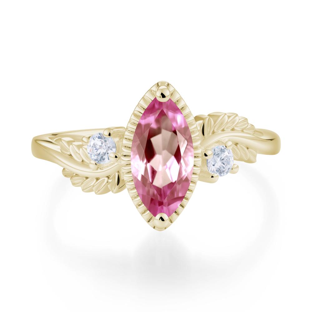 Twisted Leaf Lemon Quartz Wedding Ring - LUO Jewelry #gemstone_Tourmaline