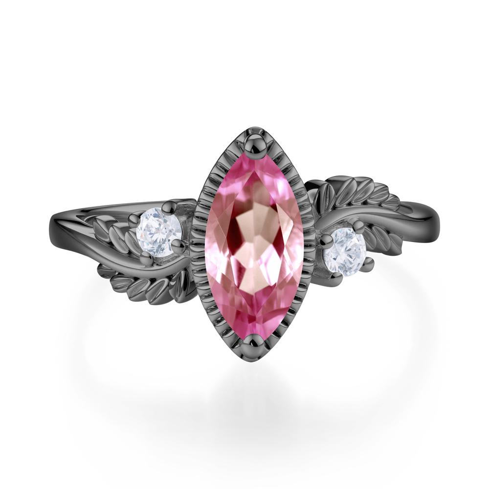 Twisted Leaf Lemon Quartz Wedding Ring - LUO Jewelry #gemstone_Tourmaline
