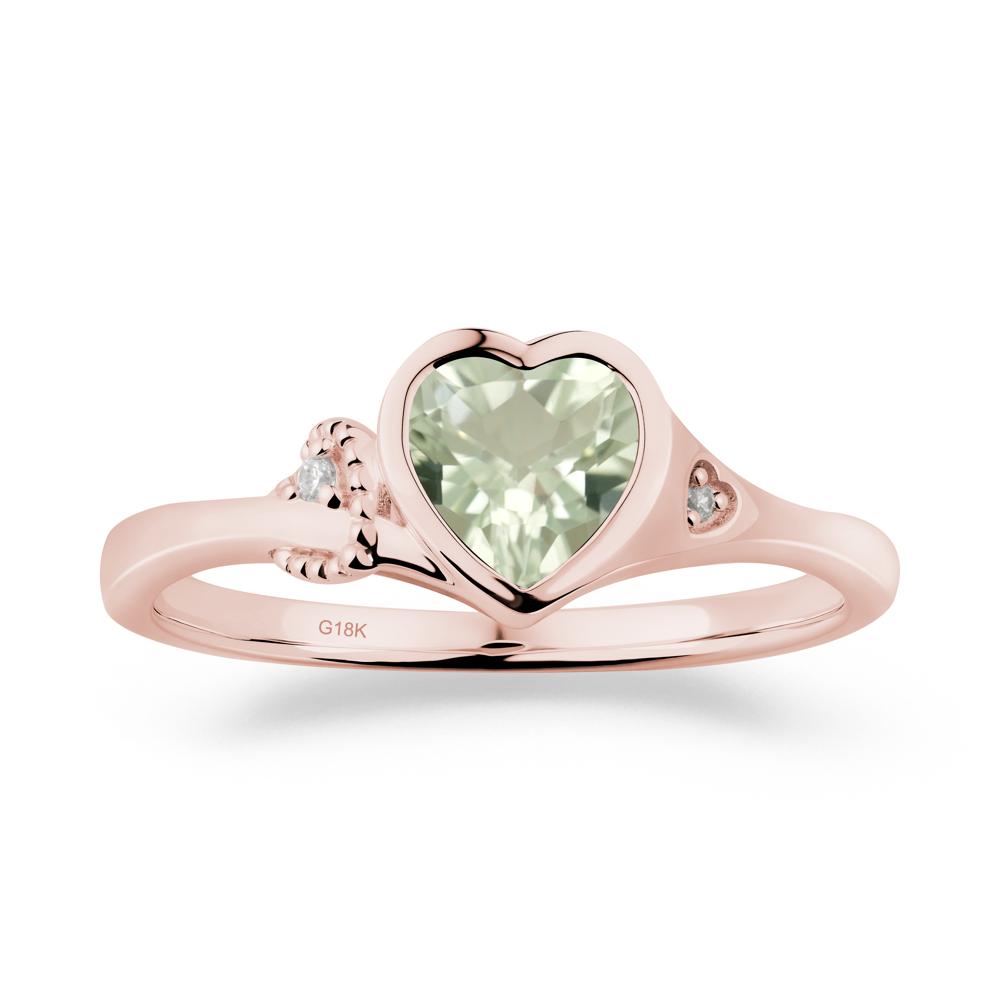Romantic Filigree Knot Green Amethyst Ring - LUO Jewelry #metal_18k rose gold
