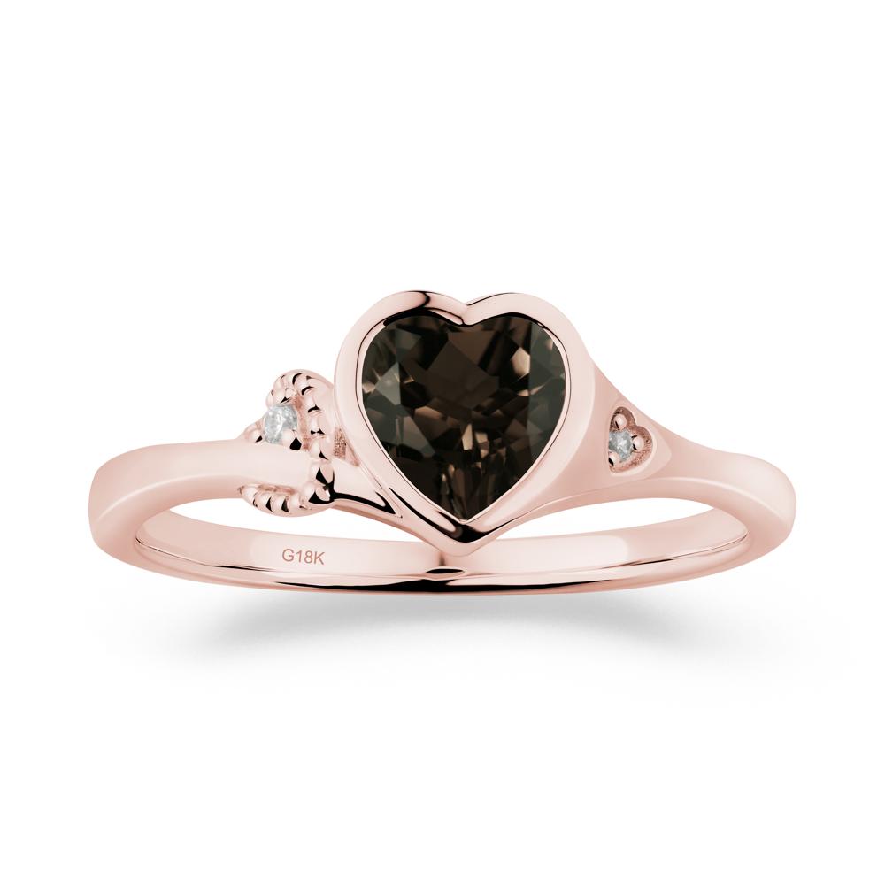 Romantic Filigree Knot Smoky Quartz Ring - LUO Jewelry #metal_18k rose gold