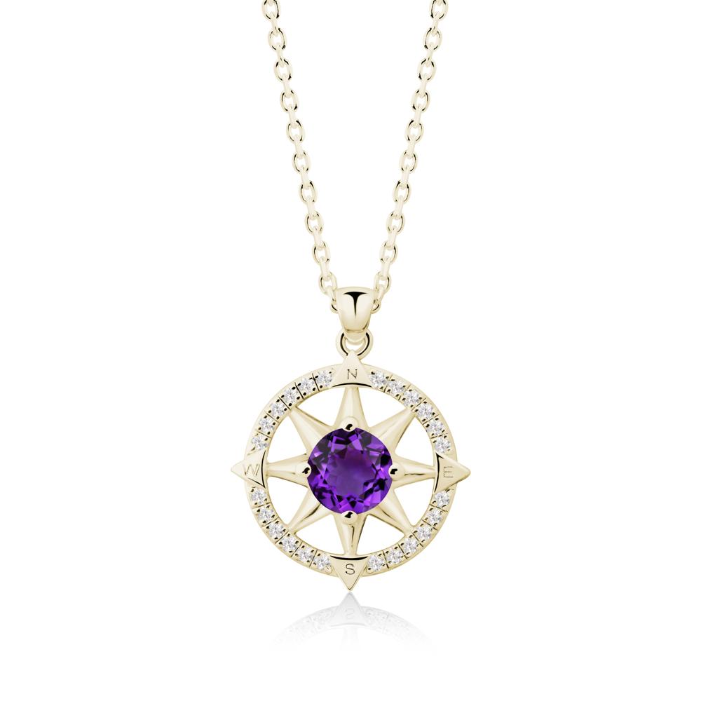 Compass Star Peridot Necklace - LUO Jewelry #gemstone_Amethyst