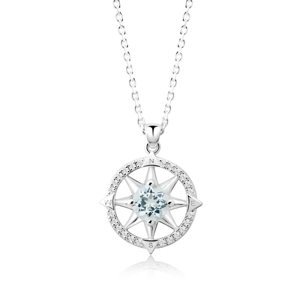 Compass Star Peridot Necklace - LUO Jewelry #gemstone_Aquamarine