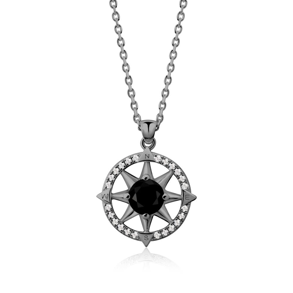 Compass Star Peridot Necklace - LUO Jewelry #gemstone_Black Spinel