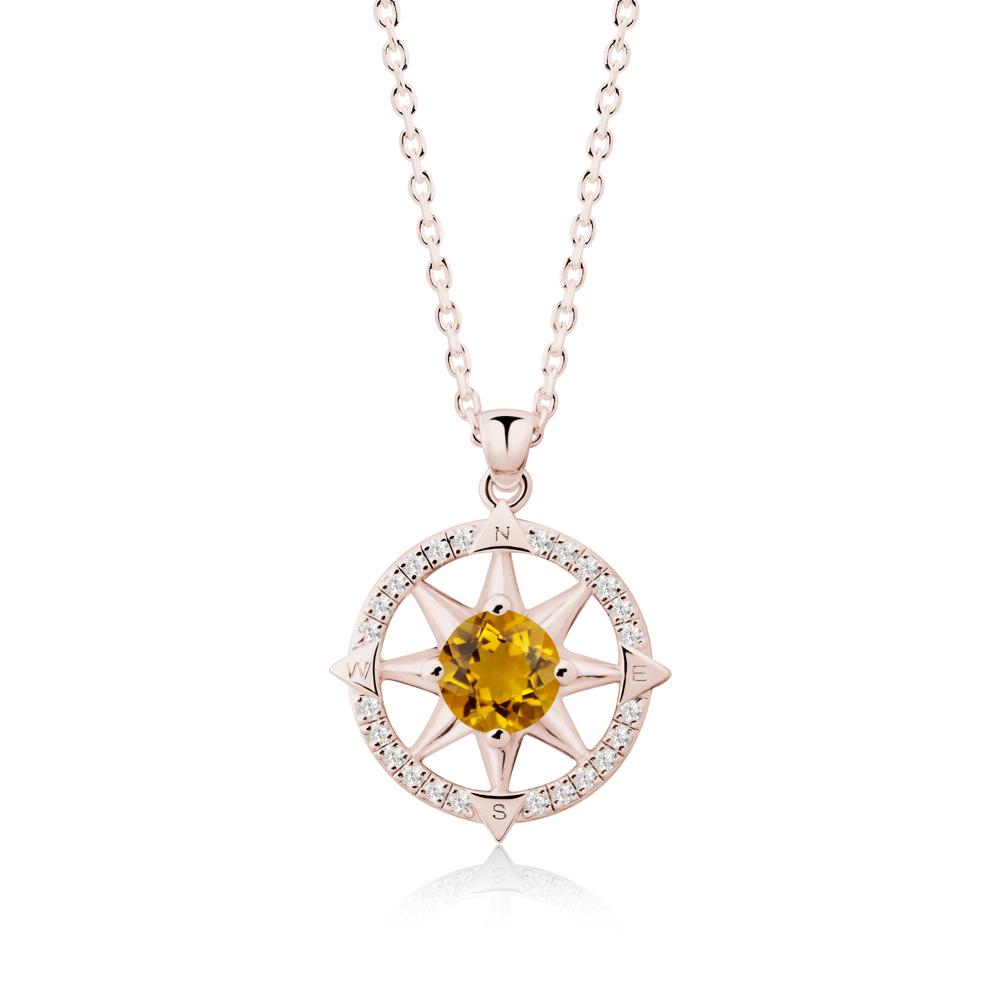 Compass Star Peridot Necklace - LUO Jewelry #gemstone_Citrine