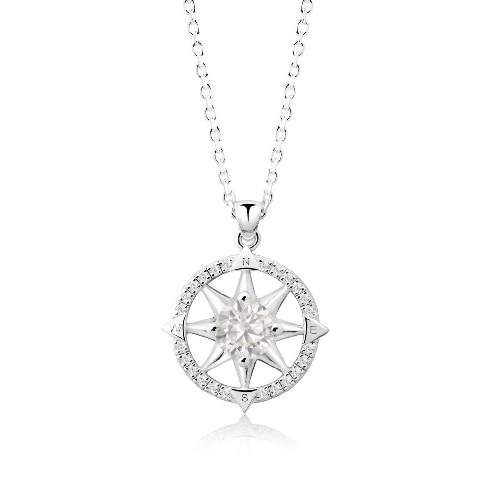 Compass Star Peridot Necklace - LUO Jewelry #gemstone_Cubic Zirconia