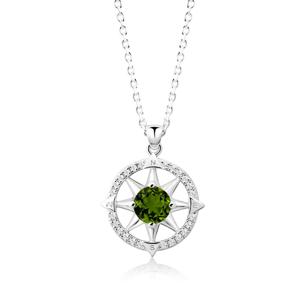 Compass Star Peridot Necklace - LUO Jewelry #gemstone_Diopside