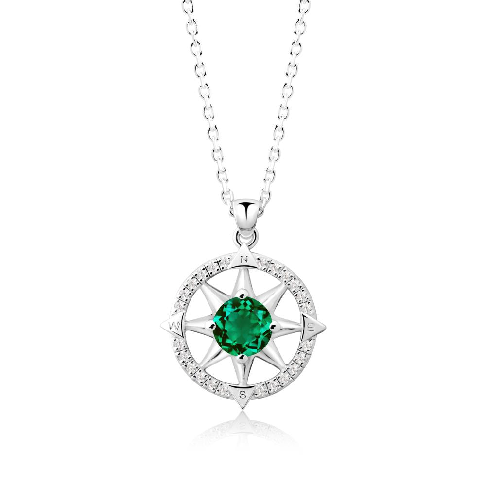 Compass Star Peridot Necklace - LUO Jewelry #gemstone_Emerald