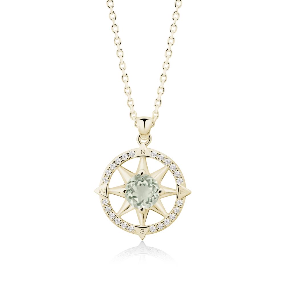 Compass Star Peridot Necklace - LUO Jewelry #gemstone_Green Amethyst