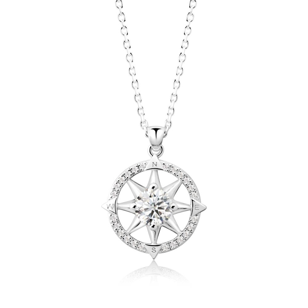 Compass Star Peridot Necklace - LUO Jewelry #gemstone_Moissanite