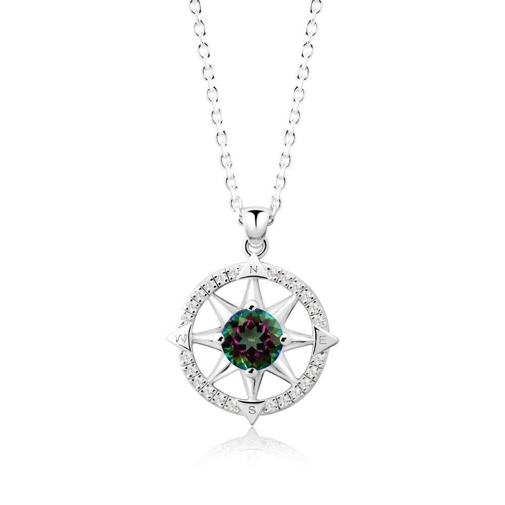 Compass Star Peridot Necklace - LUO Jewelry #gemstone_Mystic Topaz