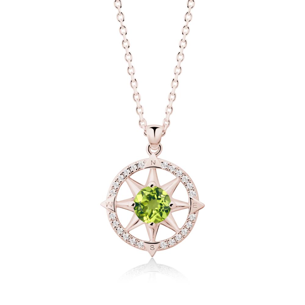 Compass Star Peridot Necklace - LUO Jewelry #gemstone_Peridot