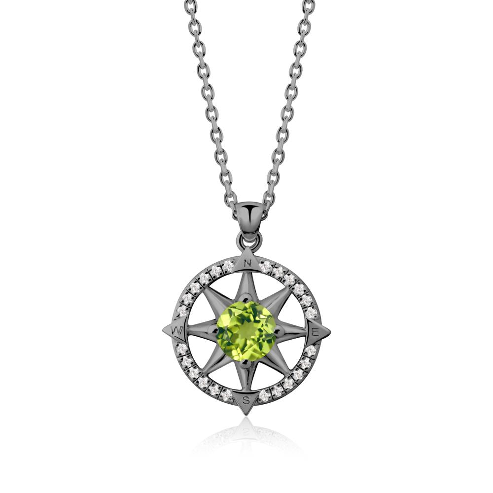 Compass Star Peridot Necklace - LUO Jewelry #gemstone_Peridot