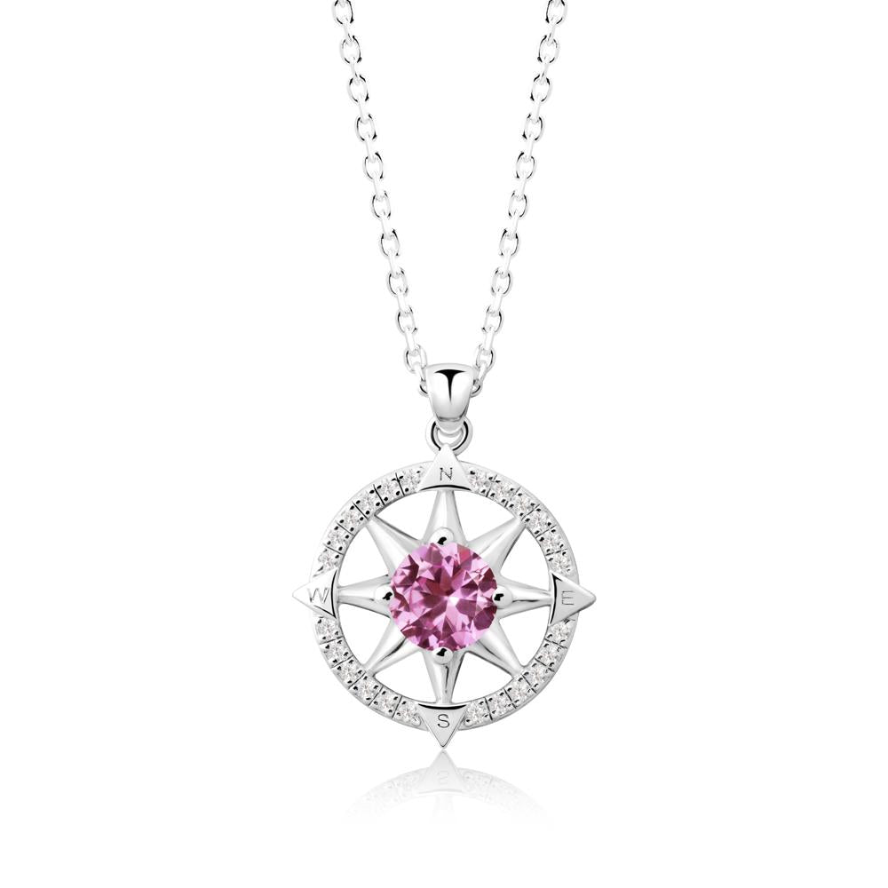 Compass Star Peridot Necklace - LUO Jewelry #gemstone_Pink Sapphire