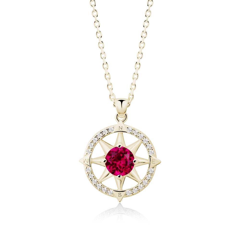Compass Star Peridot Necklace - LUO Jewelry #gemstone_Ruby