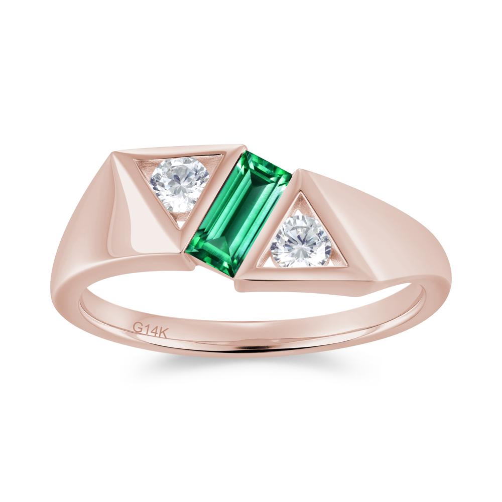 Modern Statement Baguette White Topaz Ring - LUO Jewelry #gemstone_Emerald