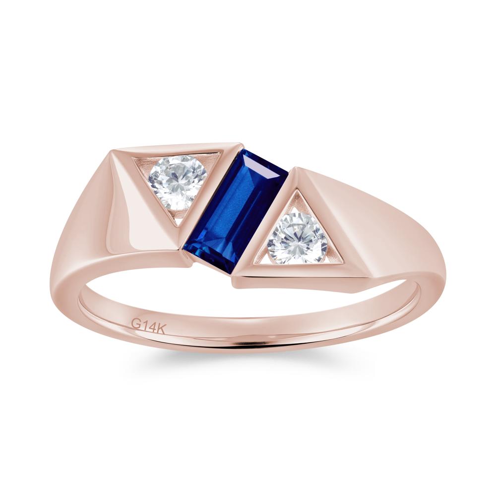 Modern Statement Baguette White Topaz Ring - LUO Jewelry #gemstone_Sapphire