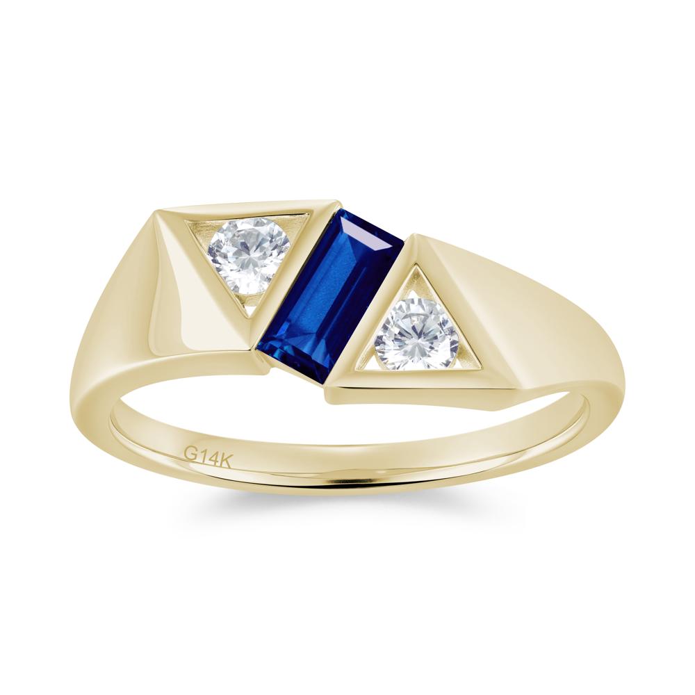 Modern Statement Baguette White Topaz Ring - LUO Jewelry #gemstone_Sapphire