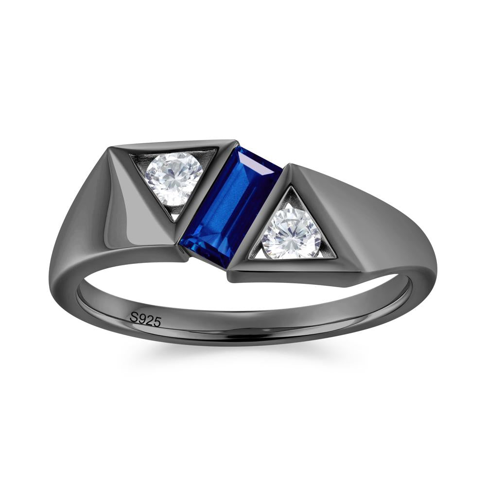 Modern Statement Baguette White Topaz Ring - LUO Jewelry #gemstone_Sapphire