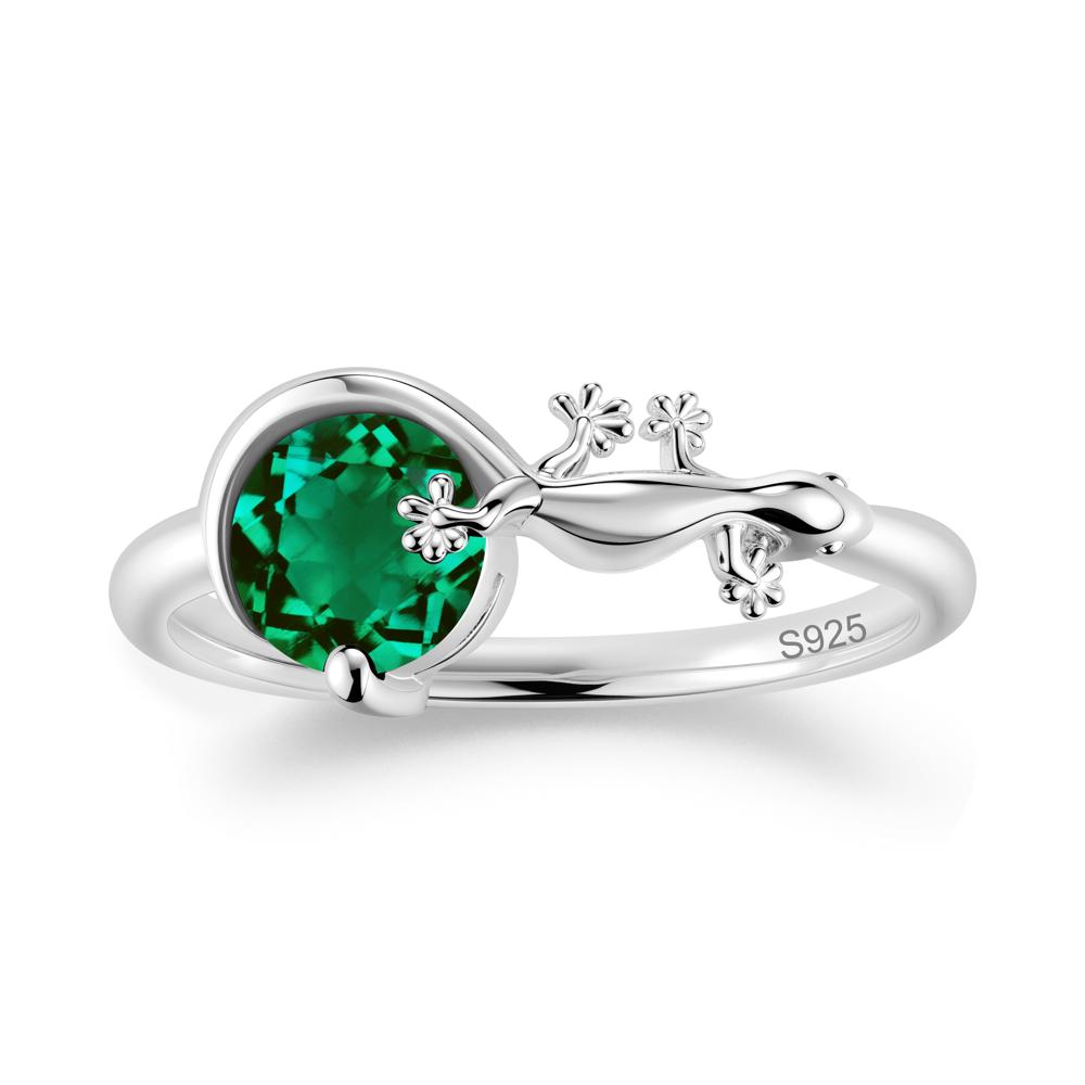 Lizard Inspired Emerald Healing Ring - LUO Jewelry #gemstone_Emerald
