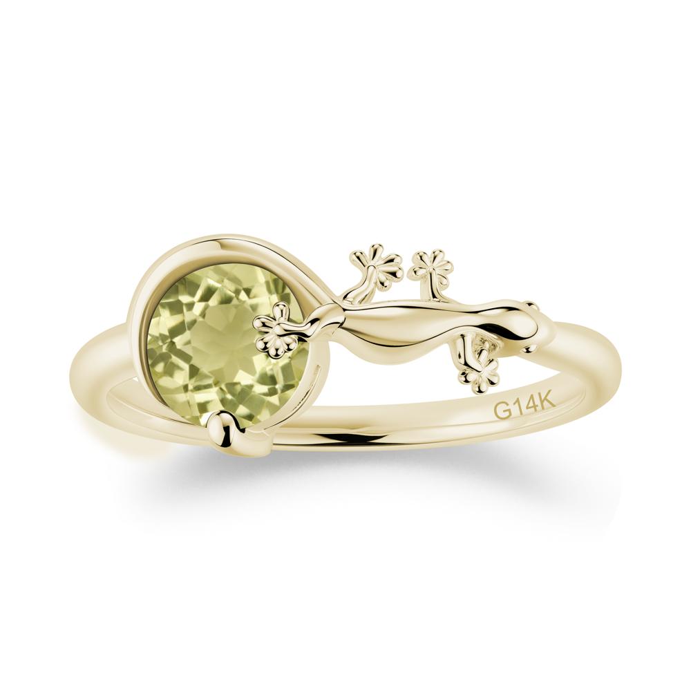 Lizard Inspired Emerald Healing Ring - LUO Jewelry #gemstone_Lemon Quartz
