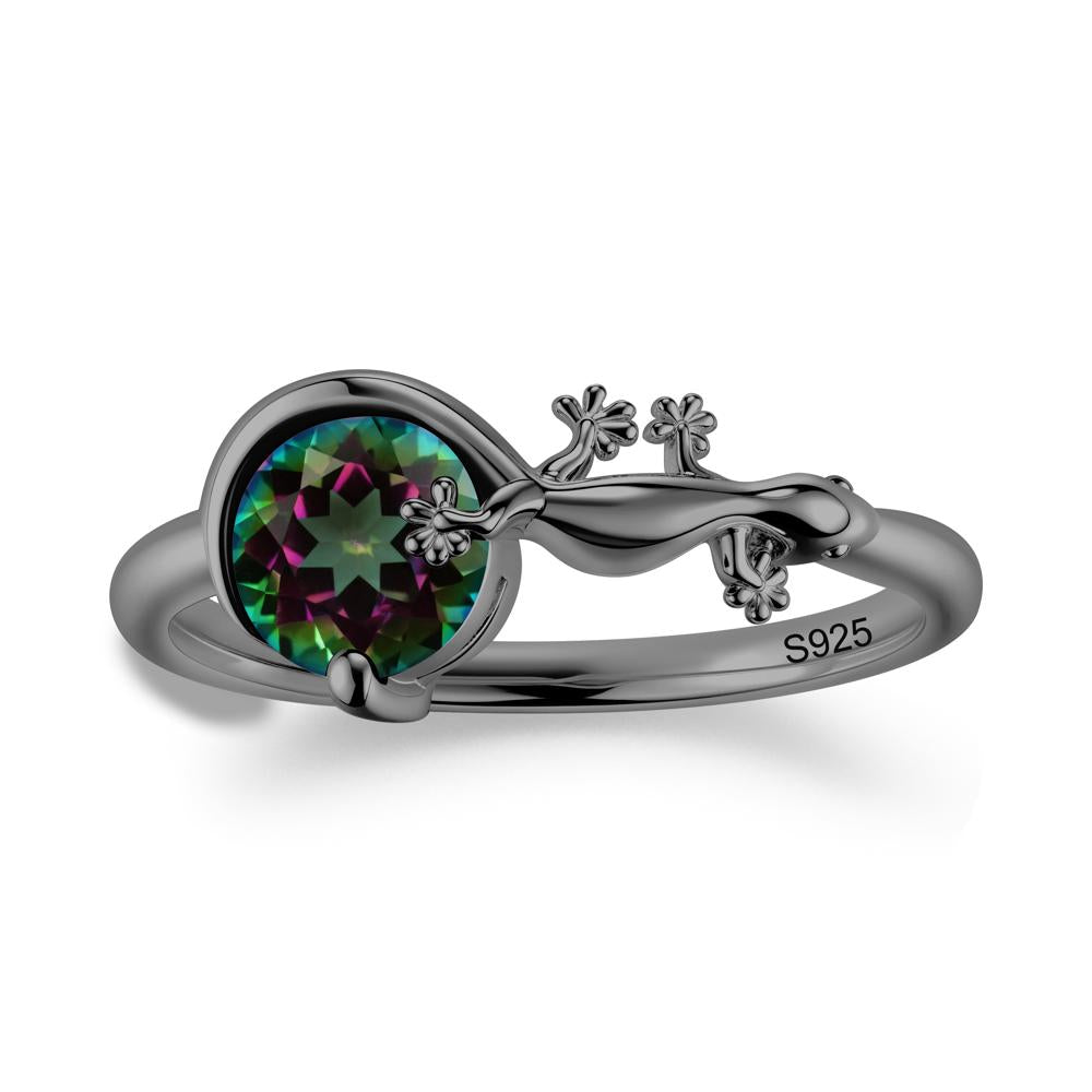 Lizard Inspired Emerald Healing Ring - LUO Jewelry #gemstone_Mystic Topaz