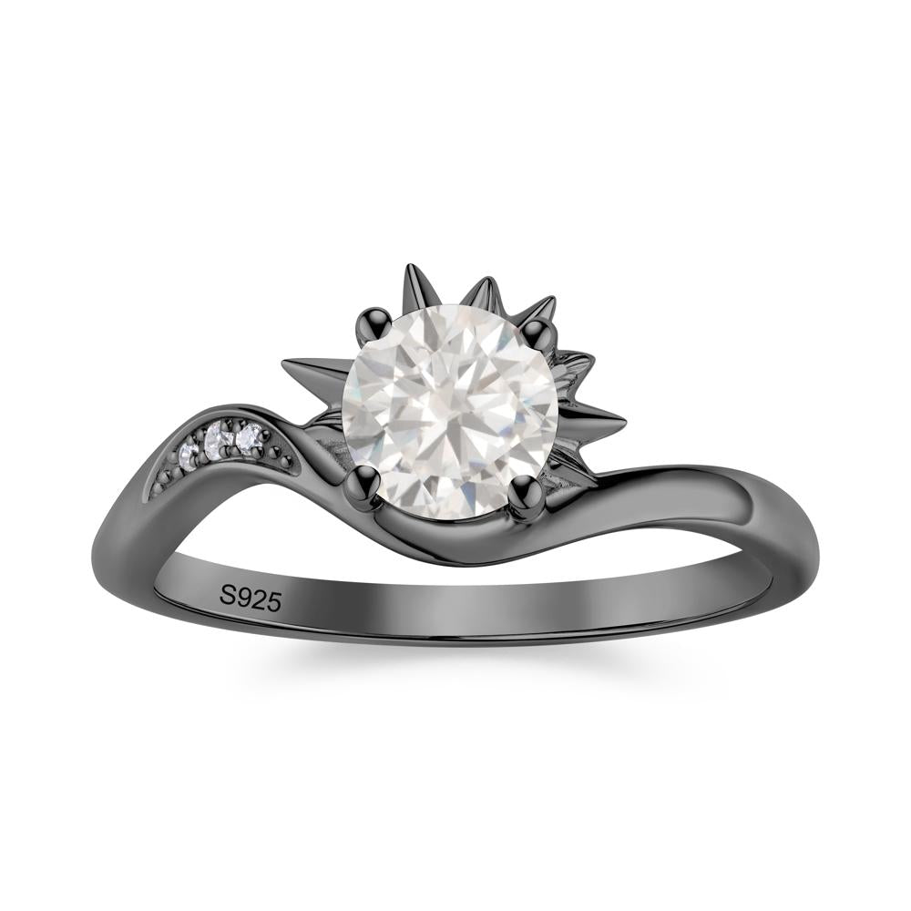 Alexandrite Lucky Sun Moon Promise Ring - LUO Jewelry #gemstone_Cubic Zirconia