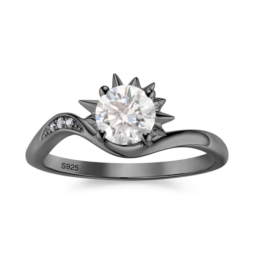 Alexandrite Lucky Sun Moon Promise Ring - LUO Jewelry #gemstone_Diamond