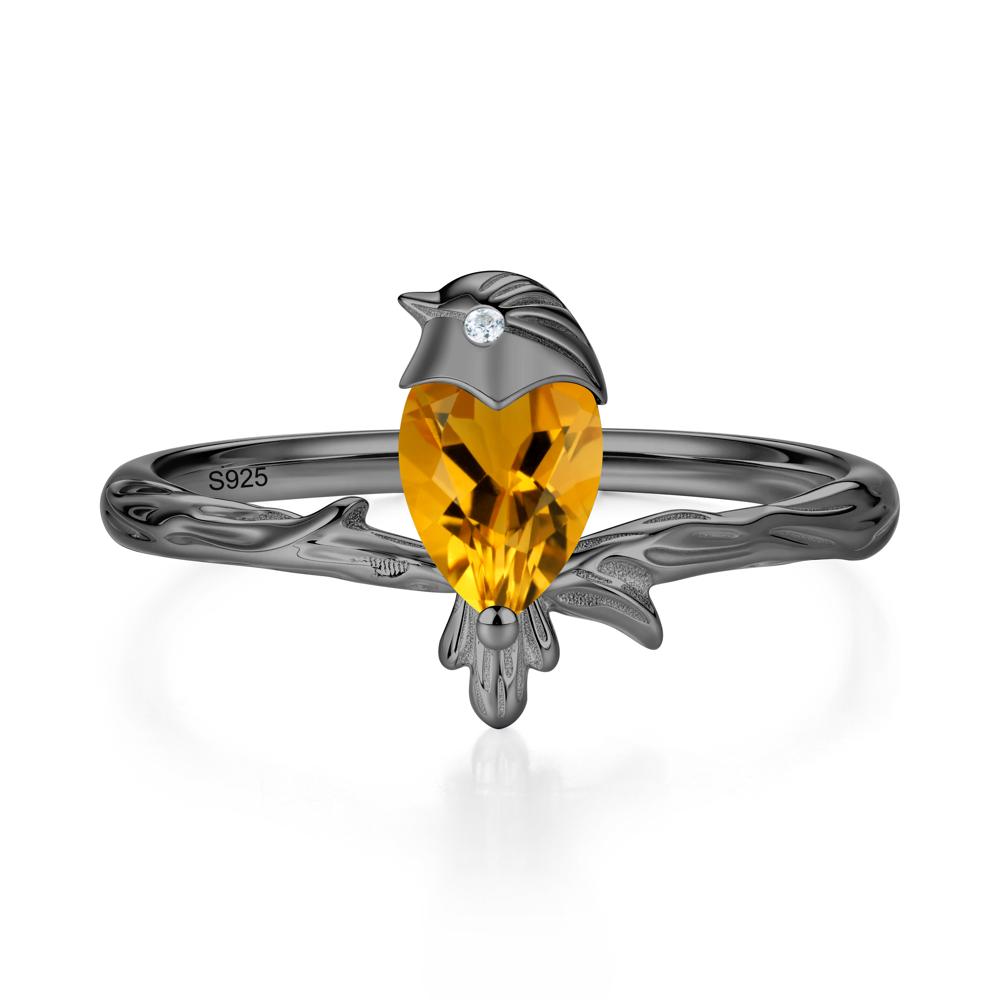 Good Luck Free Spirit Bird Sapphire Ring - LUO Jewelry #gemstone_Citrine
