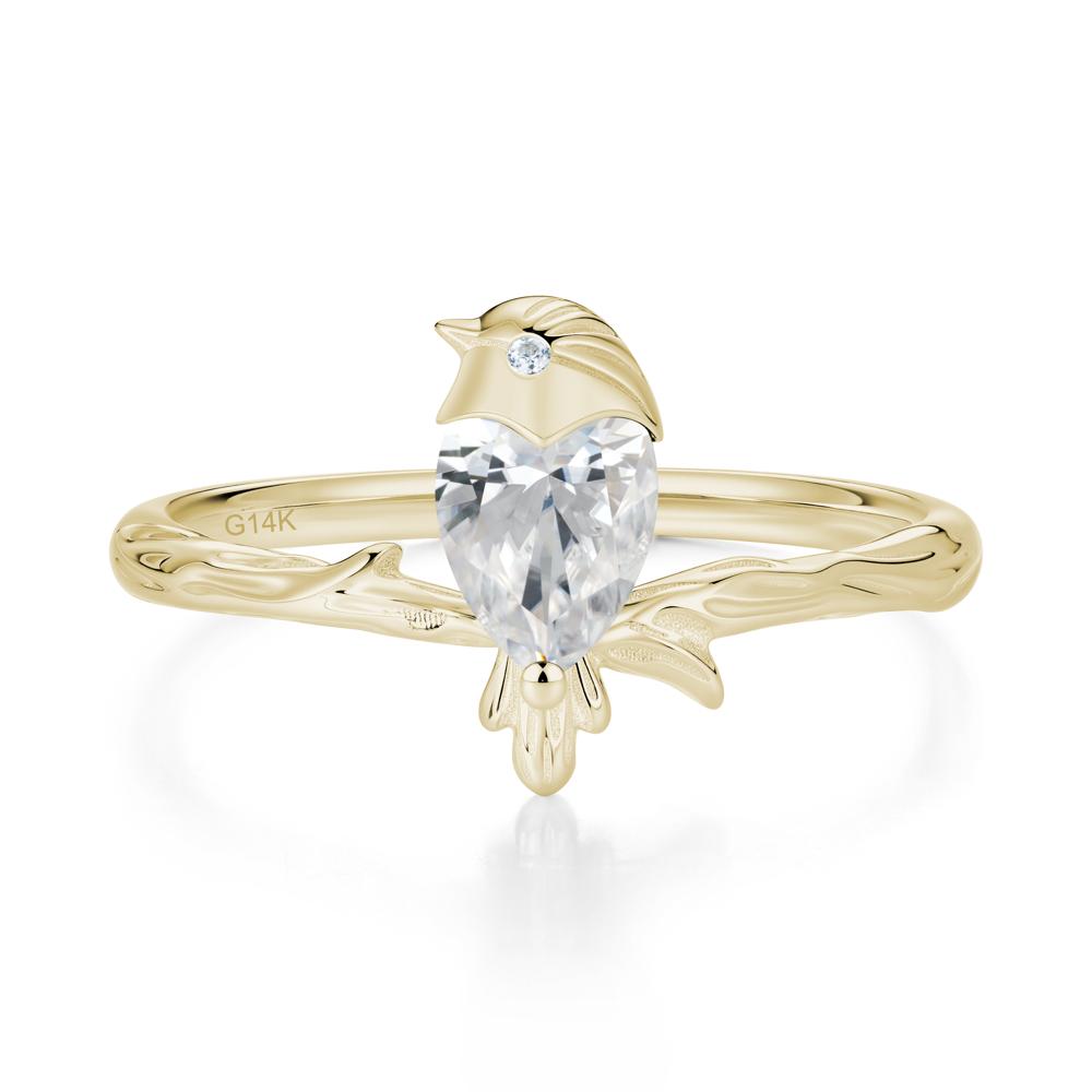 Good Luck Free Spirit Bird Sapphire Ring - LUO Jewelry #gemstone_Cubic Zirconia