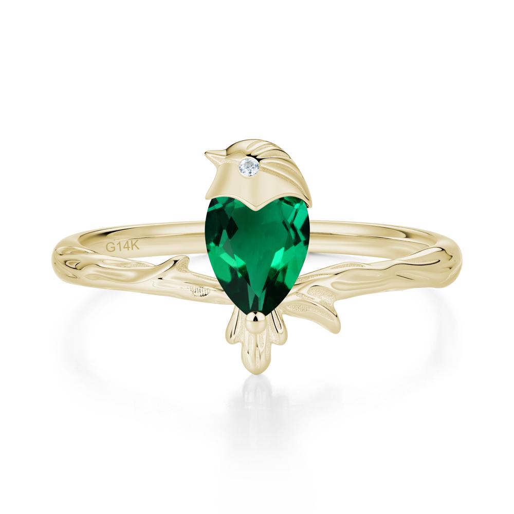 Good Luck Free Spirit Bird Sapphire Ring - LUO Jewelry #gemstone_Emerald