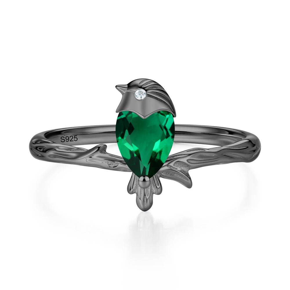 Good Luck Free Spirit Bird Sapphire Ring - LUO Jewelry #gemstone_Emerald