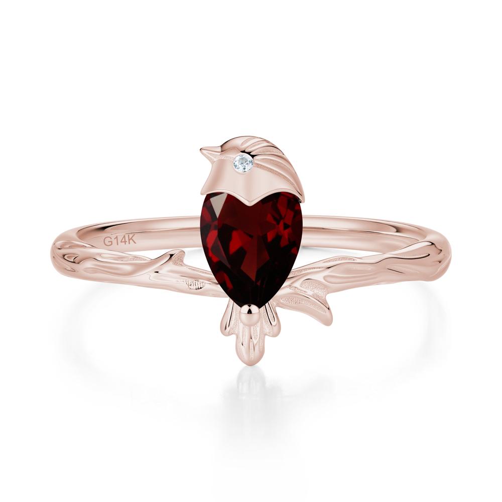 Good Luck Free Spirit Bird Sapphire Ring - LUO Jewelry #gemstone_Garnet