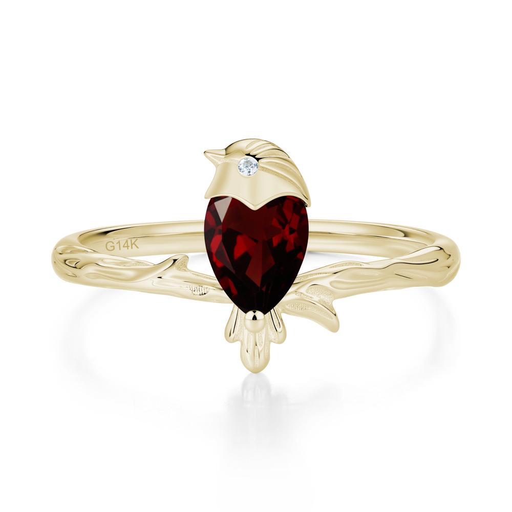Good Luck Free Spirit Bird Sapphire Ring - LUO Jewelry #gemstone_Garnet