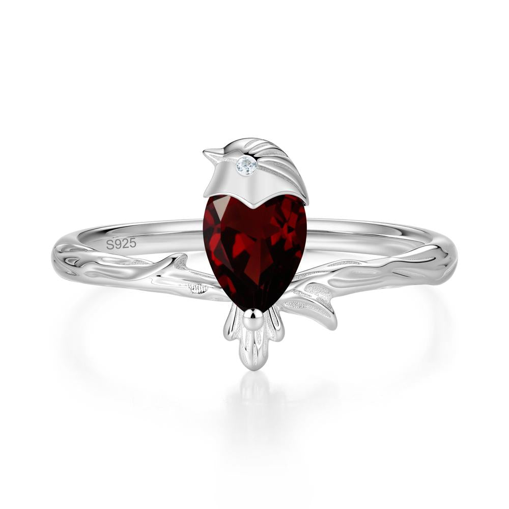 Good Luck Free Spirit Bird Sapphire Ring - LUO Jewelry #gemstone_Garnet
