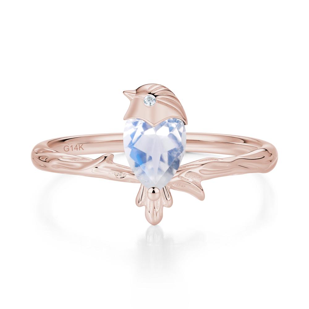 Good Luck Free Spirit Bird Sapphire Ring - LUO Jewelry #gemstone_Moonstone