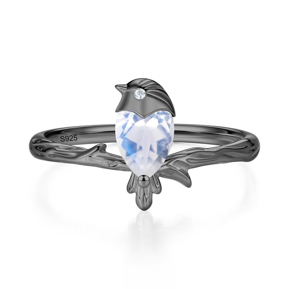 Good Luck Free Spirit Bird Sapphire Ring - LUO Jewelry #gemstone_Moonstone